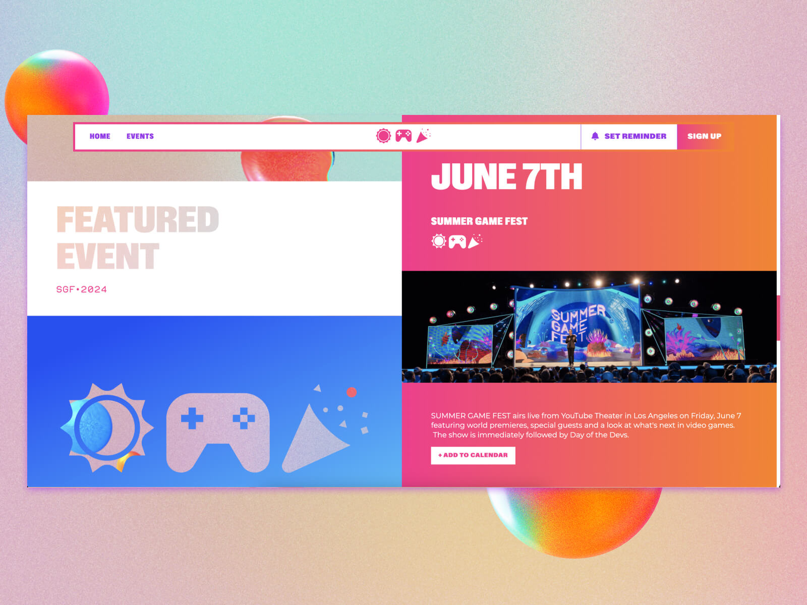 Get to know Summer Game Fest - Featured information