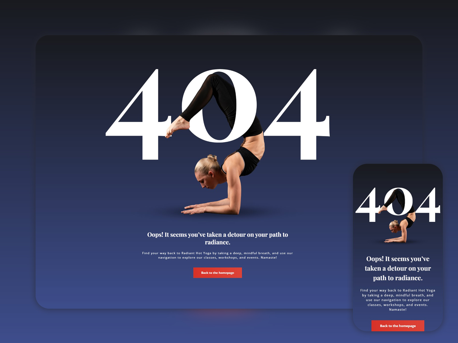 Yoga 404 Page