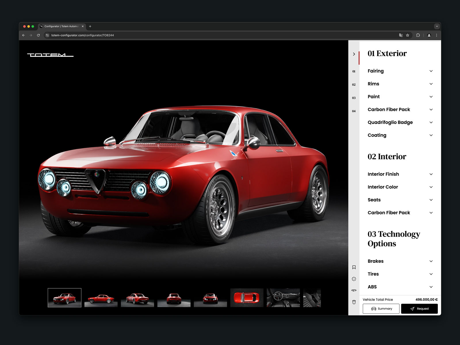 Car Configurator with Pre- & Live-Rendering