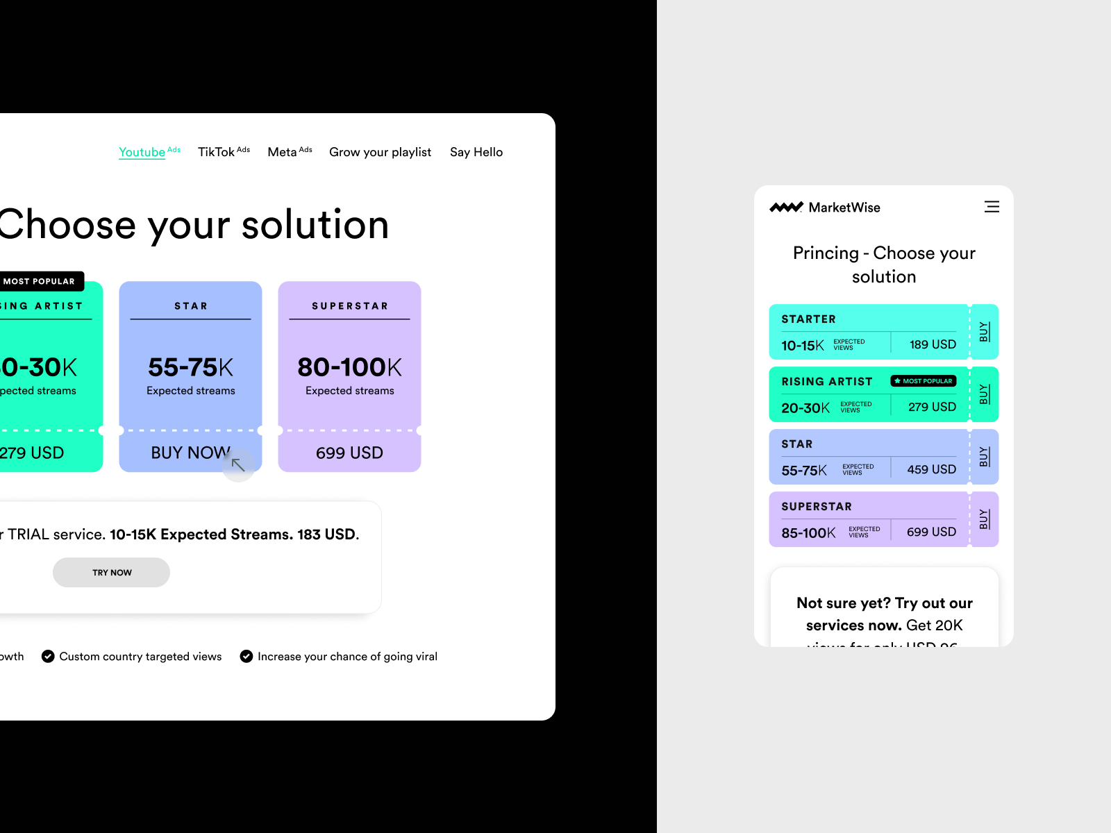 Pricing - Choose your solution