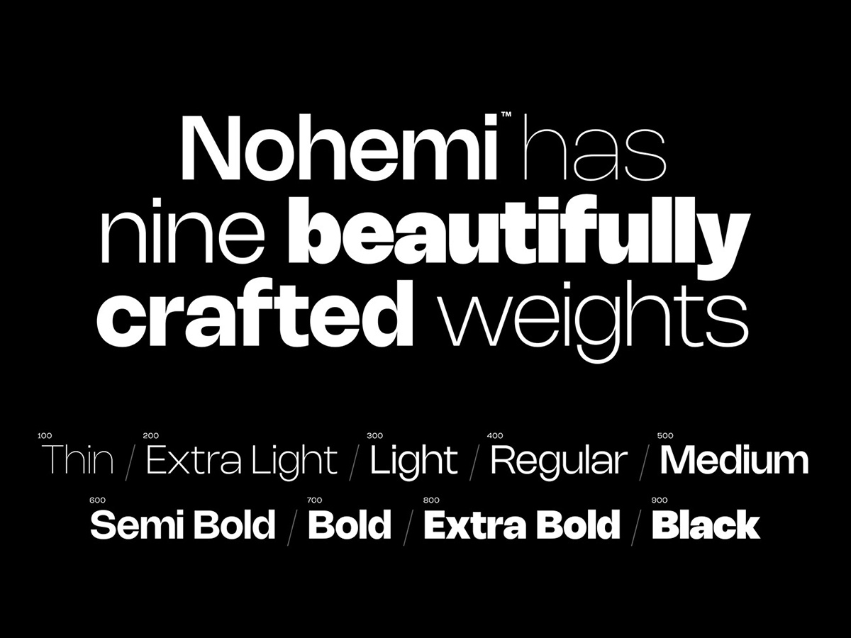 NOHEMI Typeface