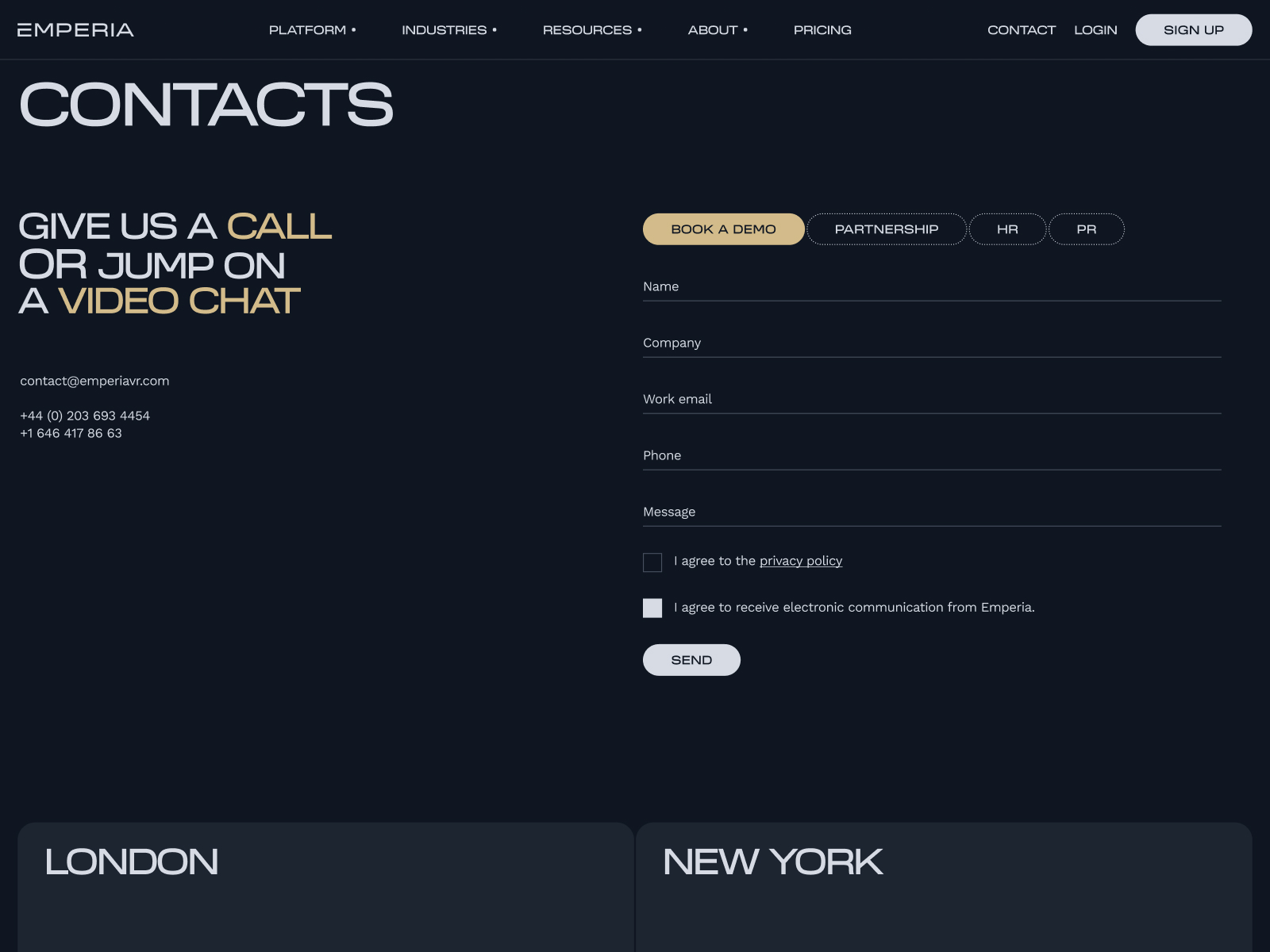 Contact Page