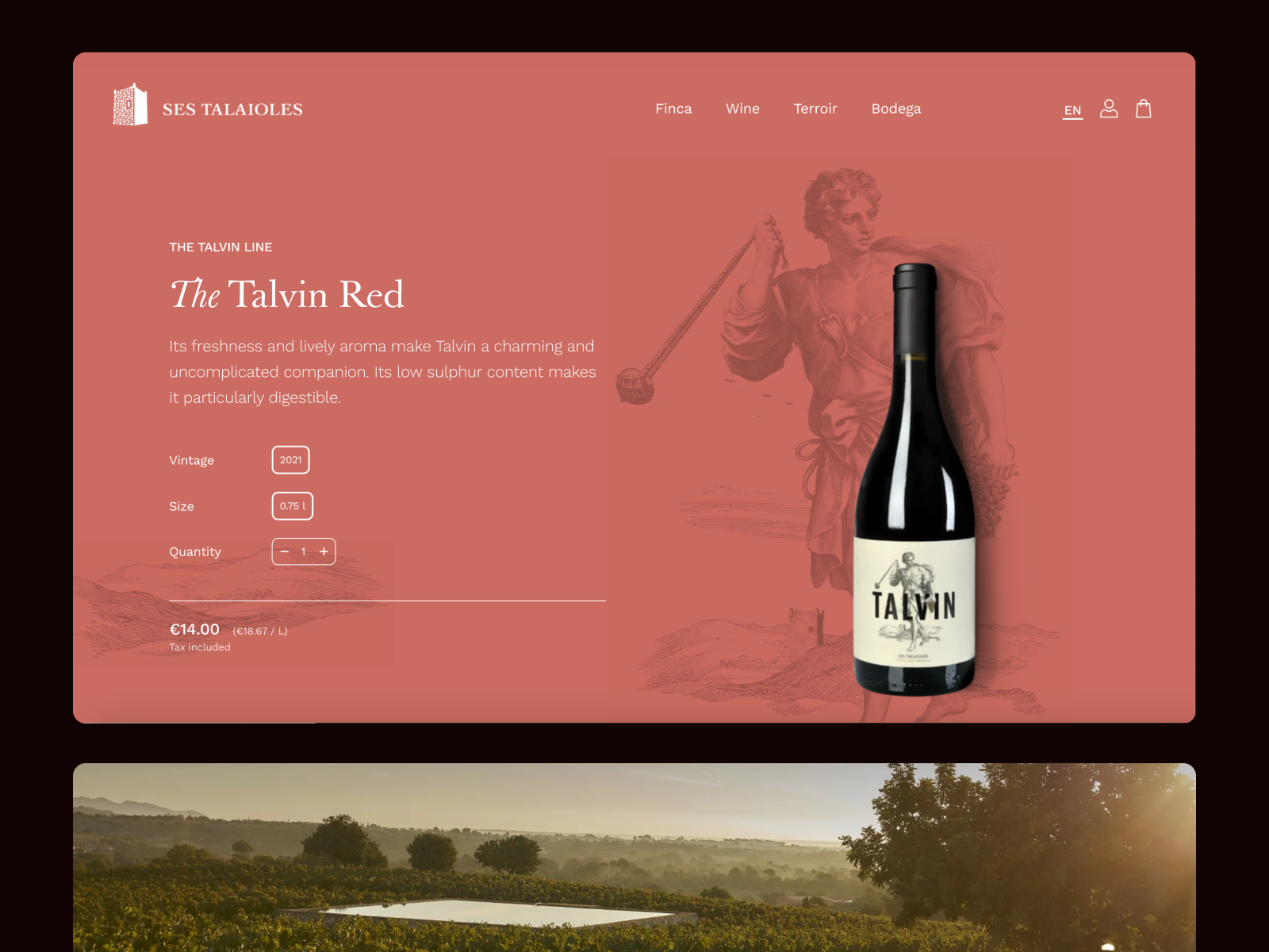 Product page – Talvin Red