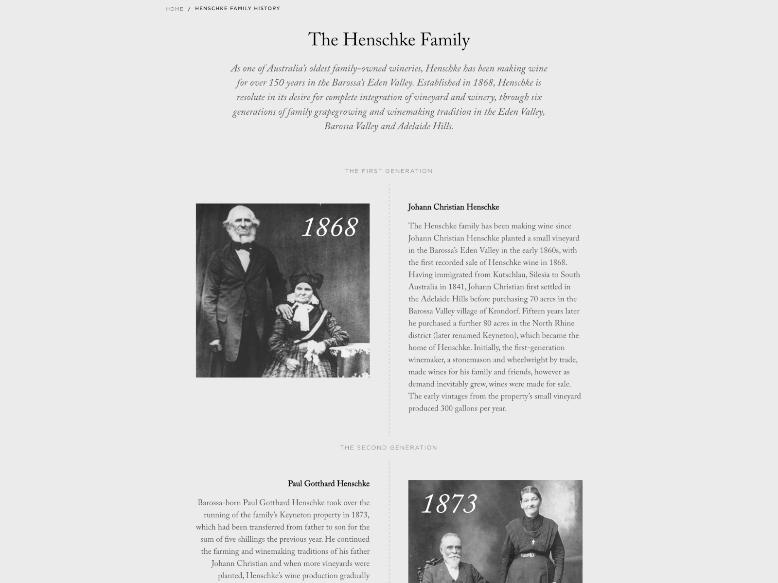 Storytelling - The Henschke Family