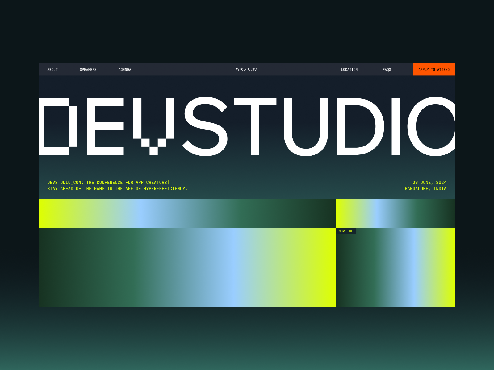 Dev Studio Con Website Hero