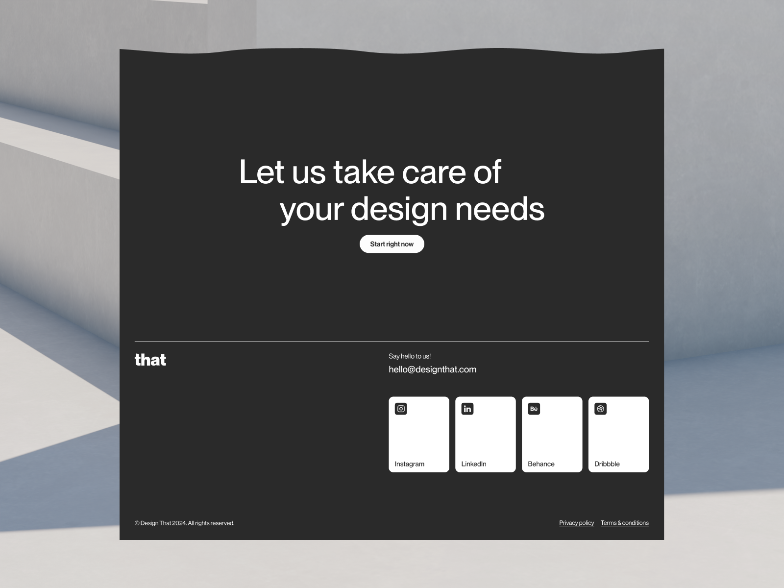 Footer - DesignThat