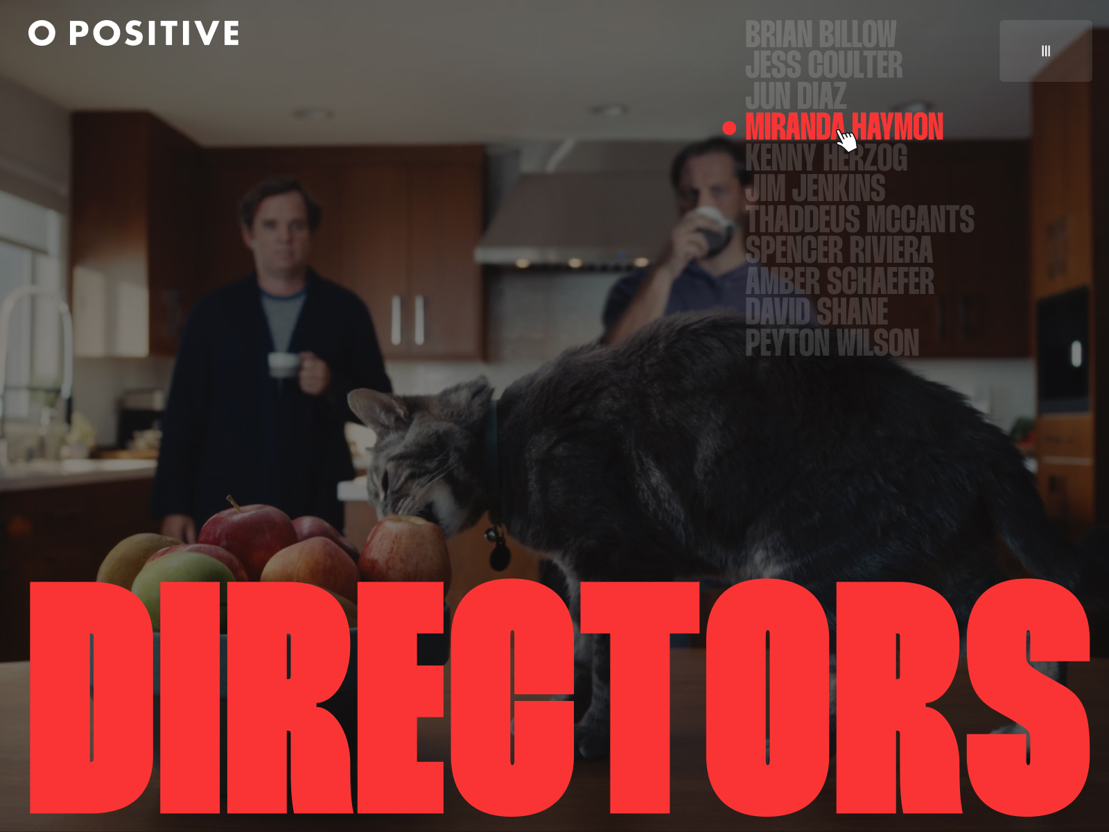 Directors page design