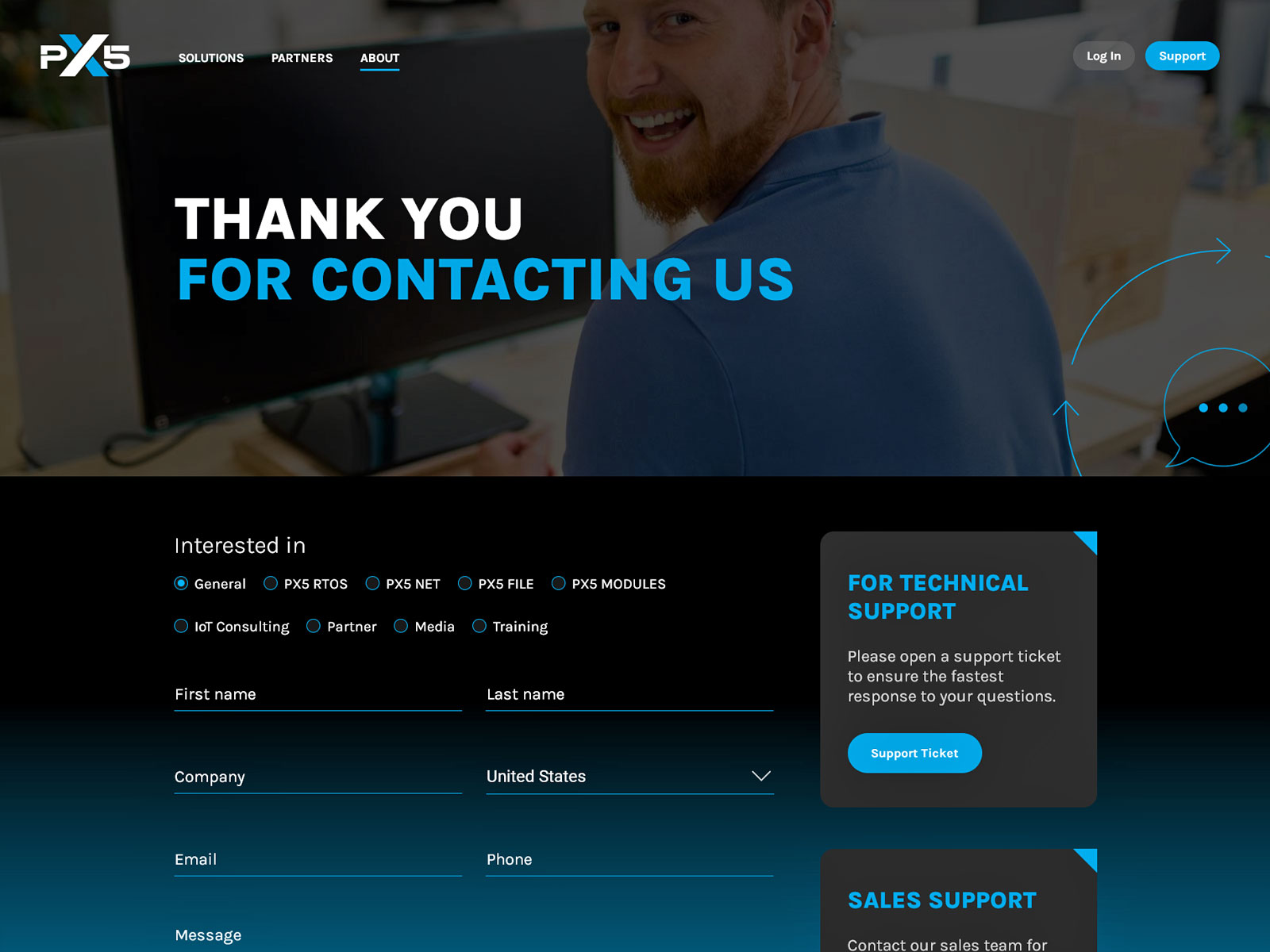 Contact page