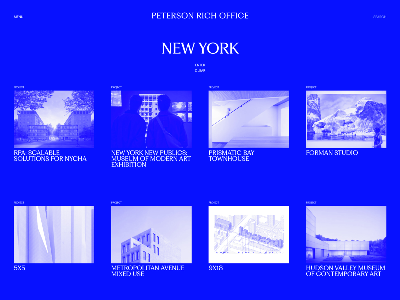 Peterson Rich Office, Search