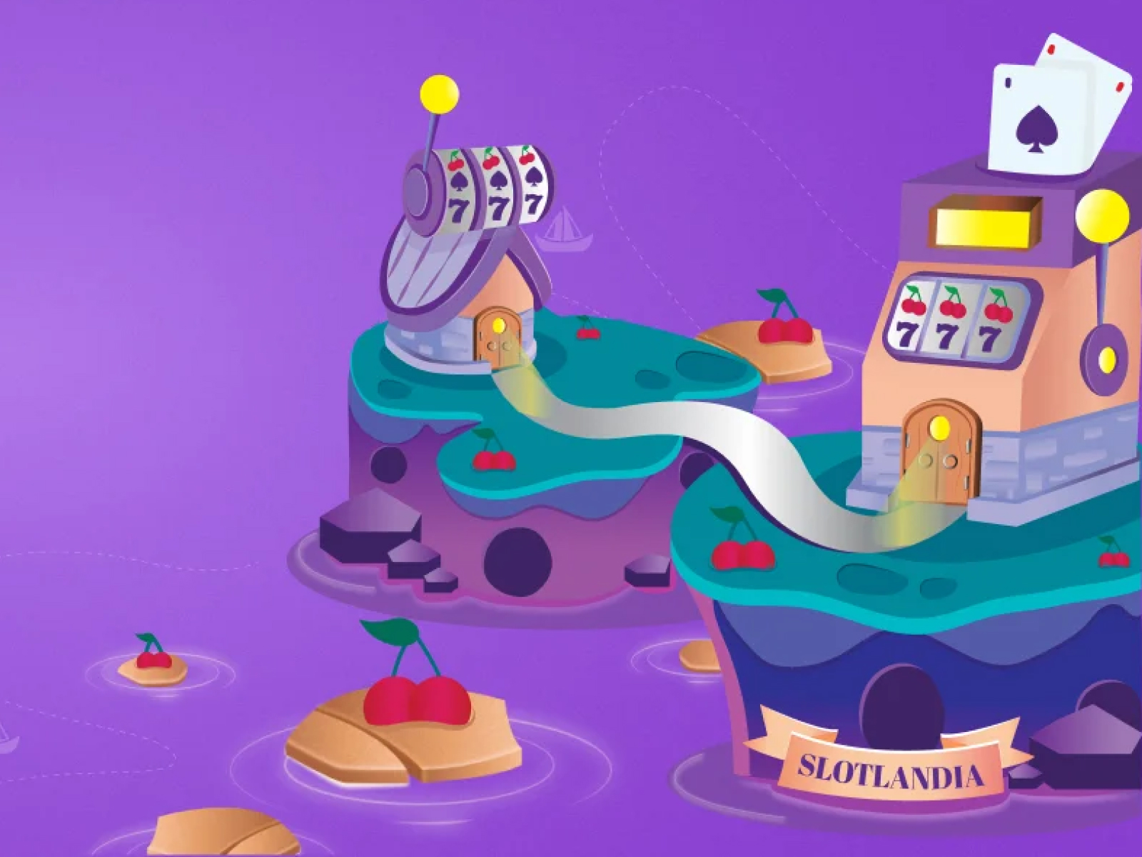 SlotLandia: CasinoLandia's Slots Page Header Design