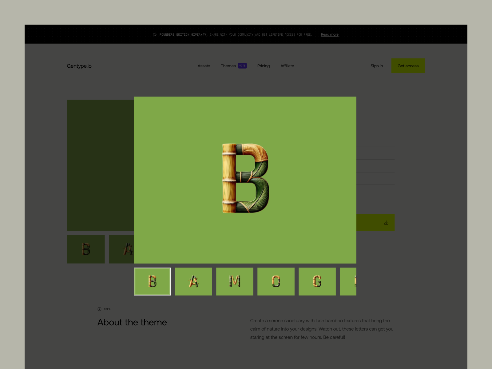 Gentype | AI Generated Themed Alphabets – Asset