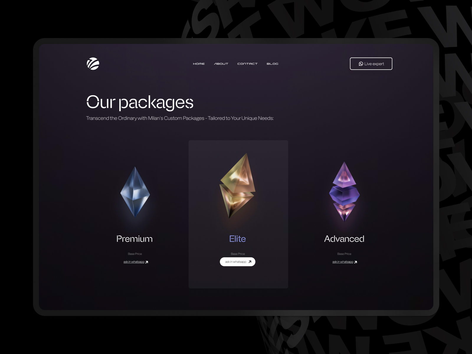 Pricing page