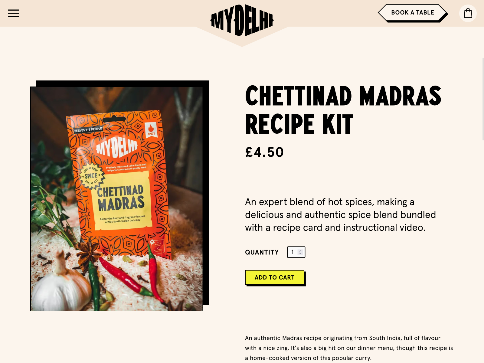 Recipe Kit Online Shop