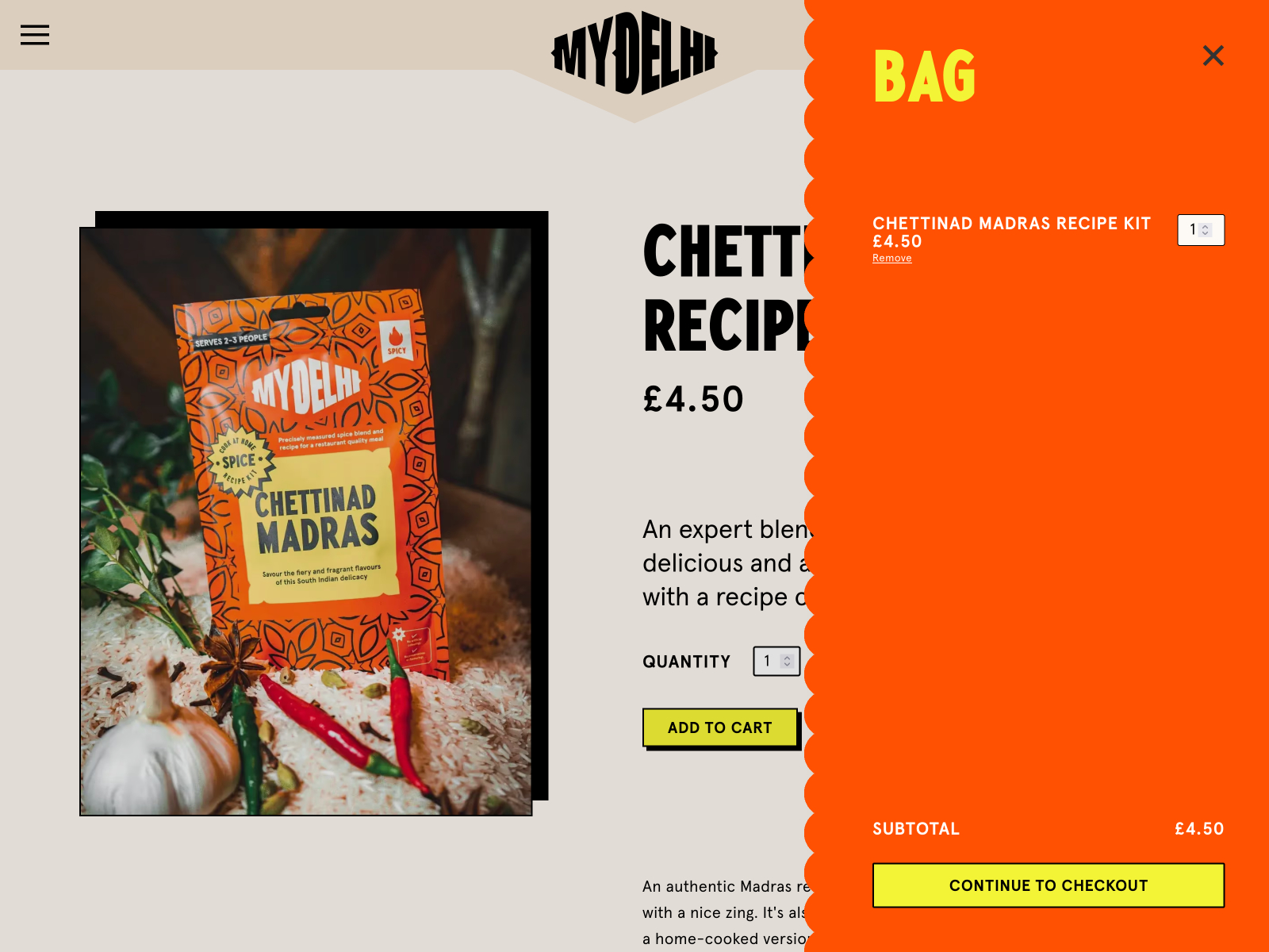 Recipe Kit Online Shop