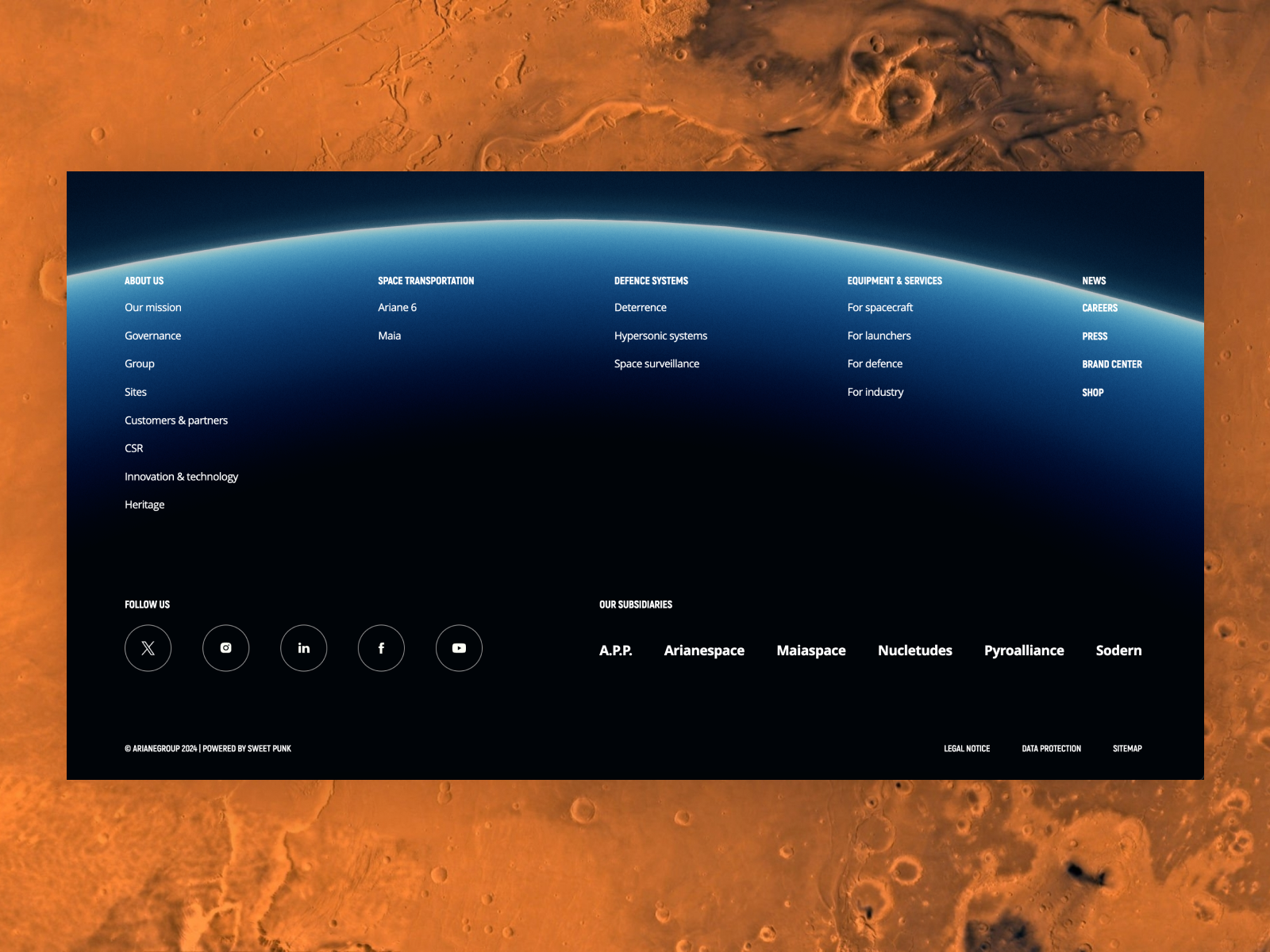 Footer ArianeGroup