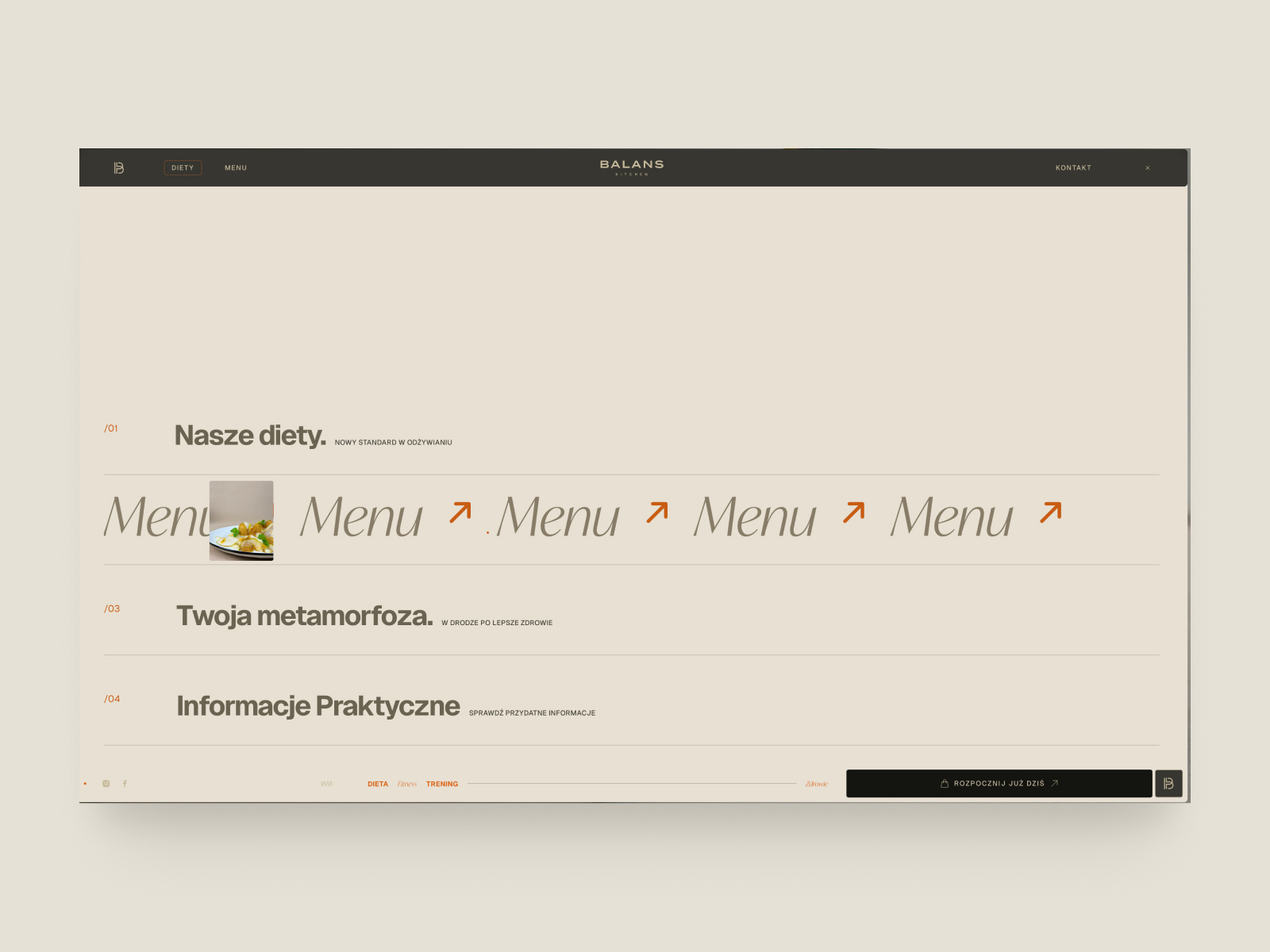 Menu hover effects