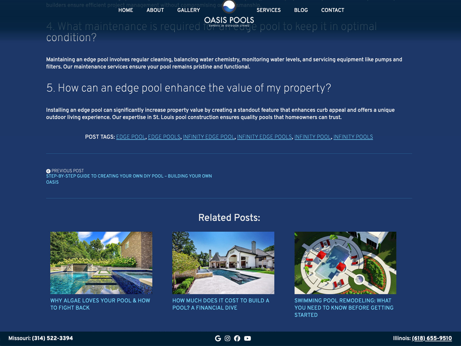 Oasis Pools Blog