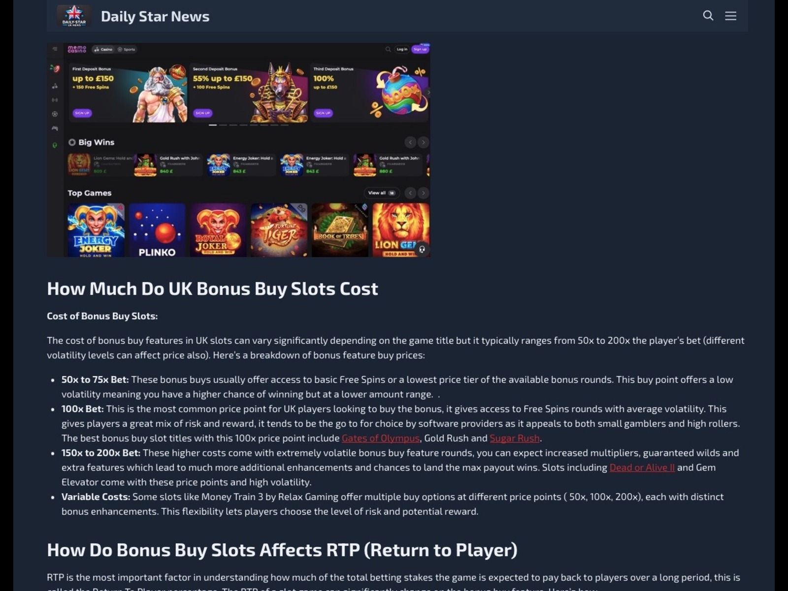 Bonus Buy Slots UK