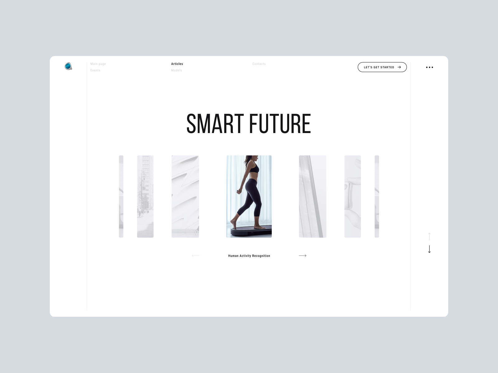 Smart future main page section