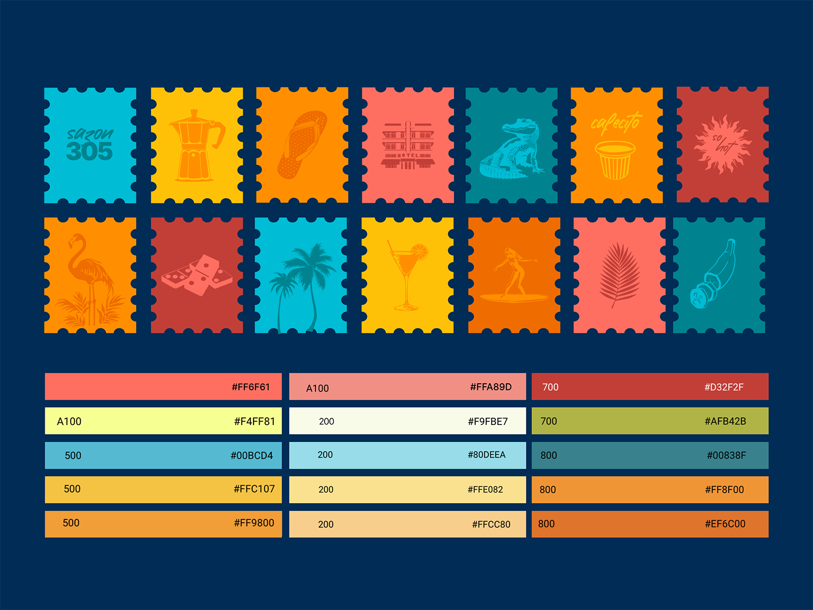 Icons and Color Palette