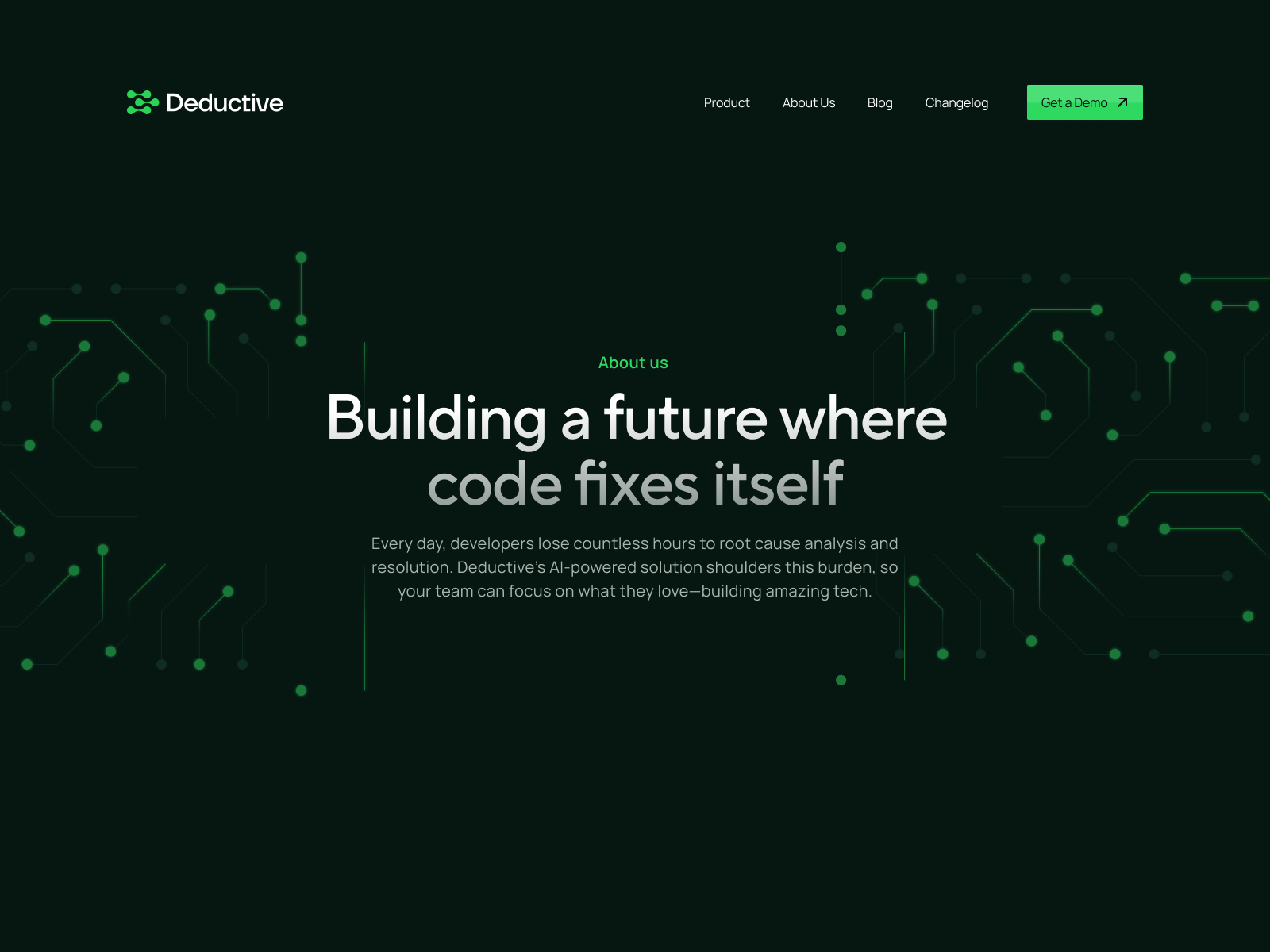 Deductive - About Us Page