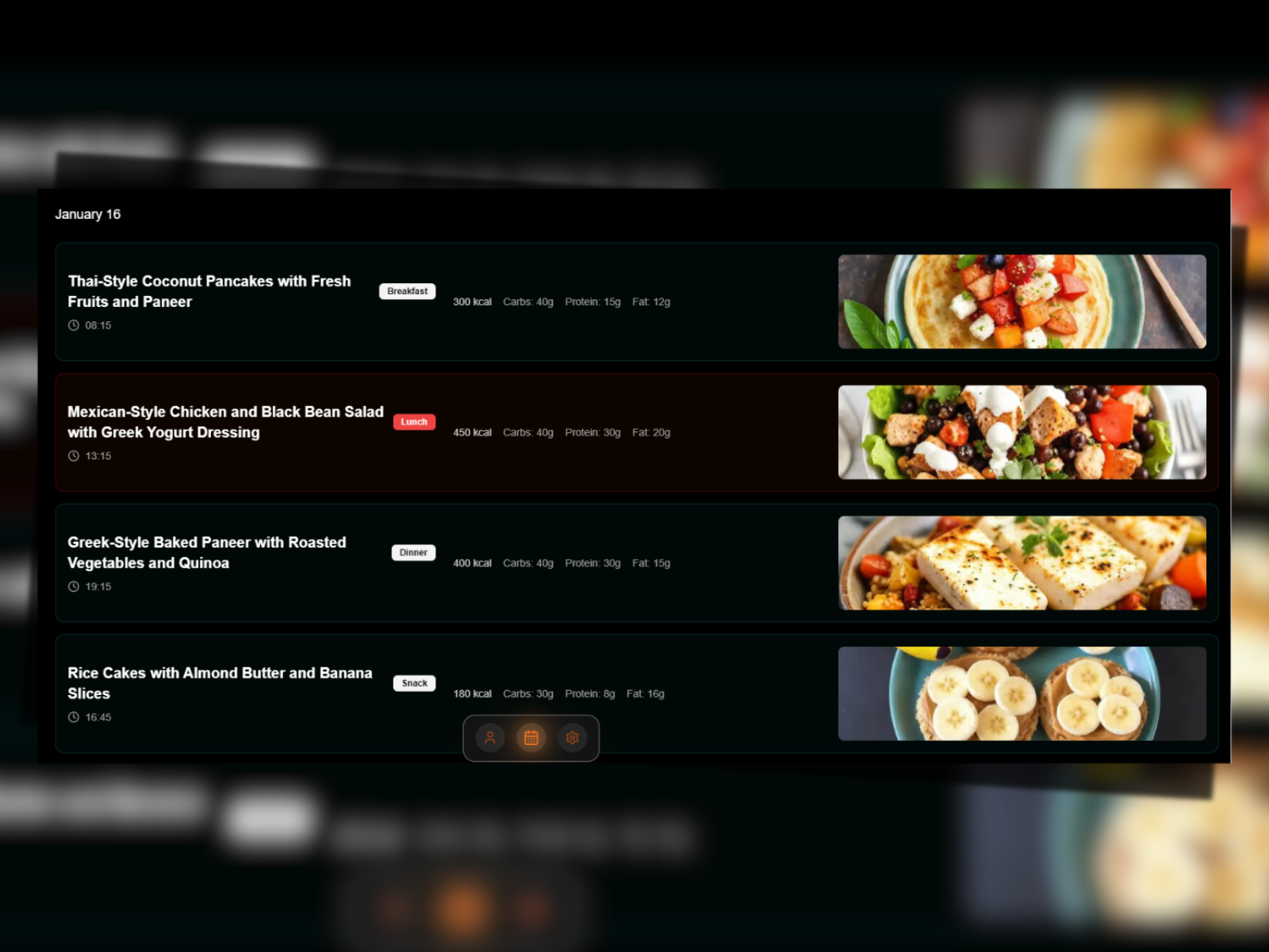 Meals Dashboard