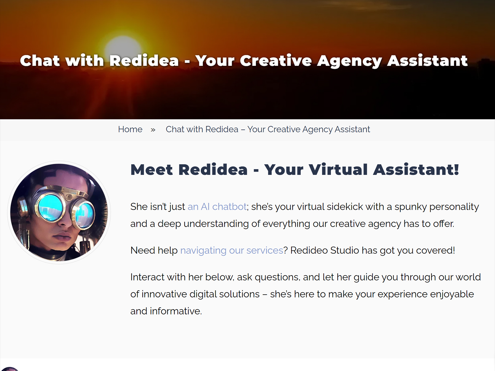 Redidea: Our Custom AI Chatbot Website Guide