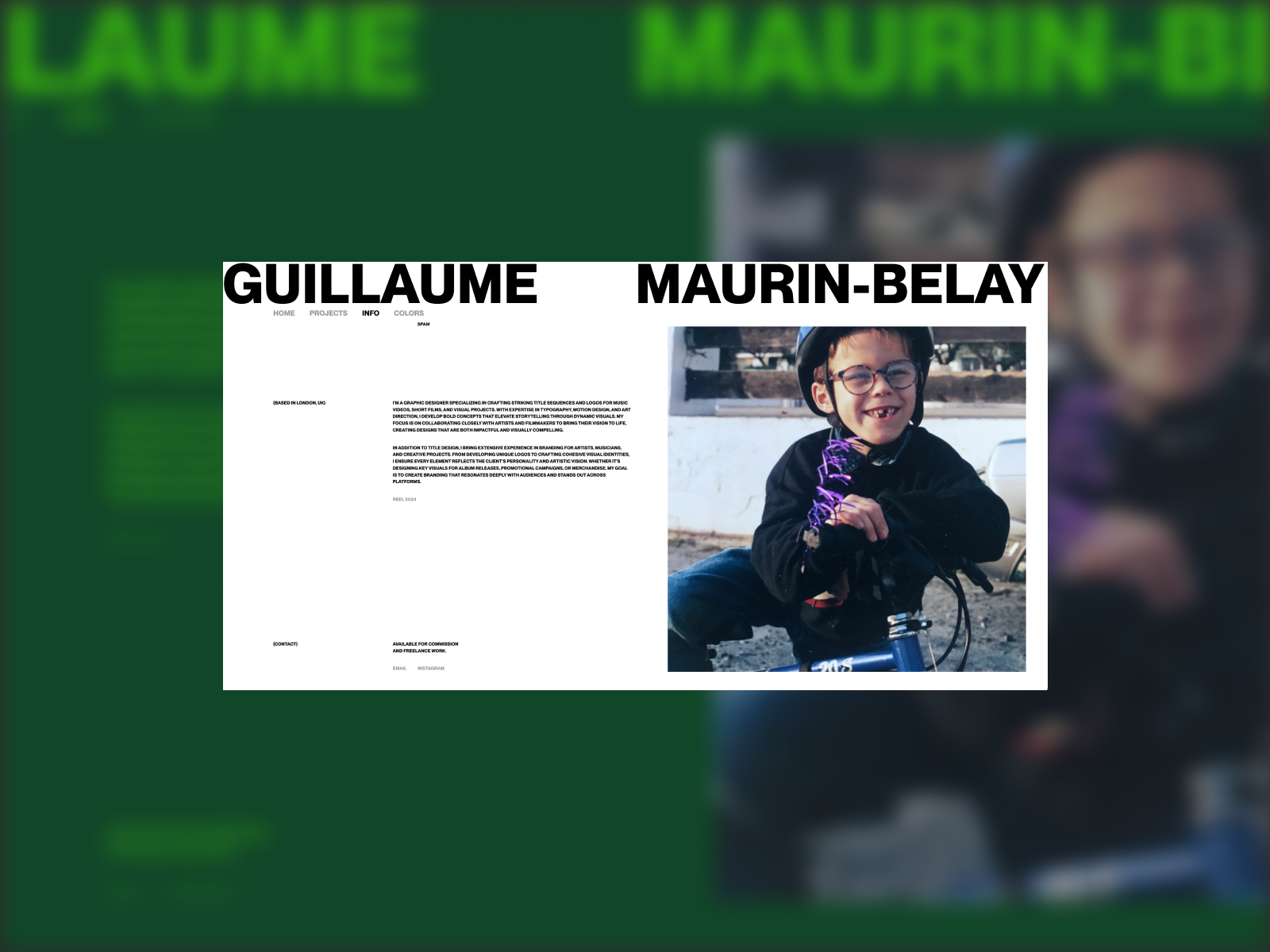 About Guillaume Maurin-Belay page