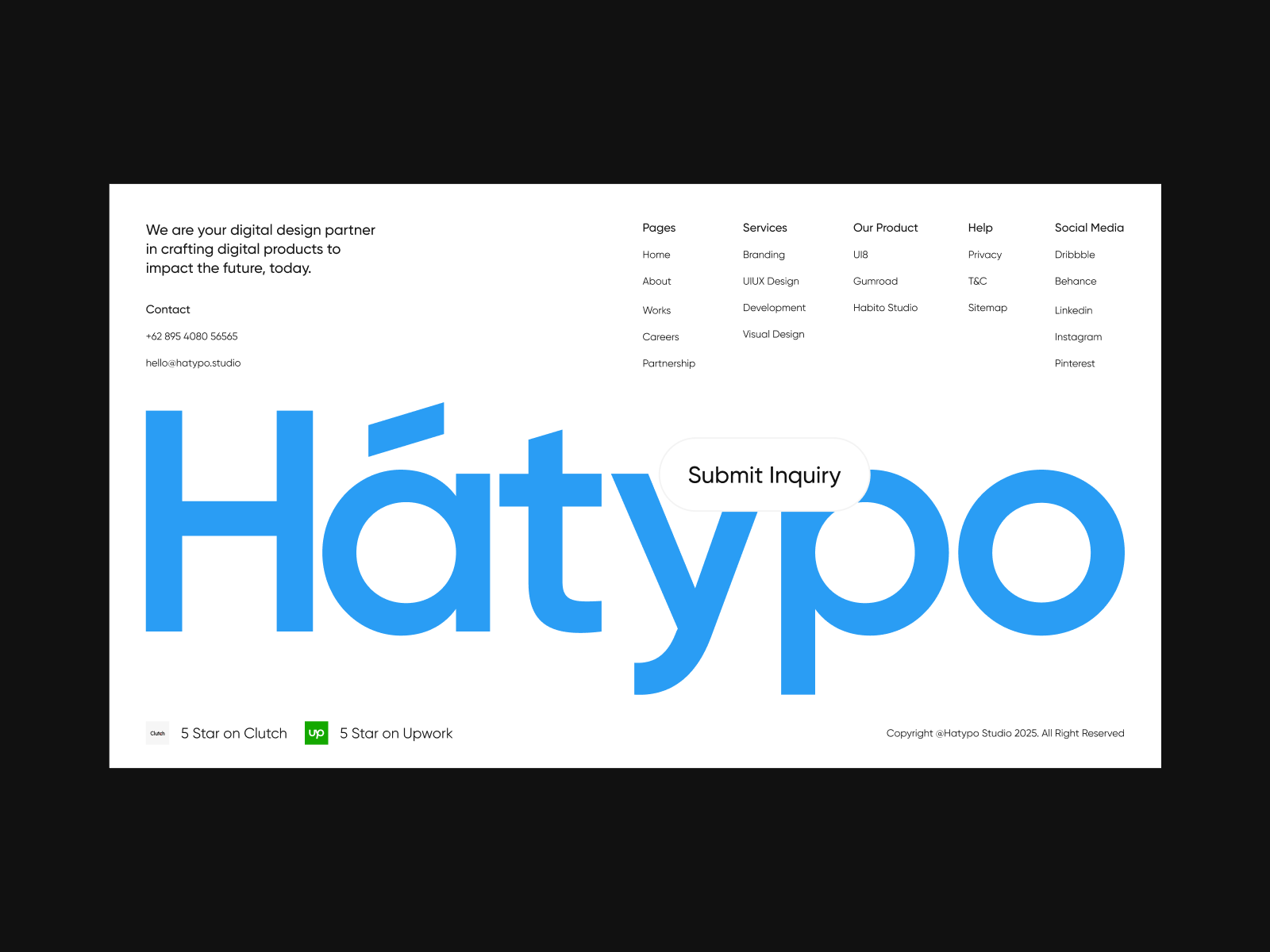 Hatypo Studio - Footer