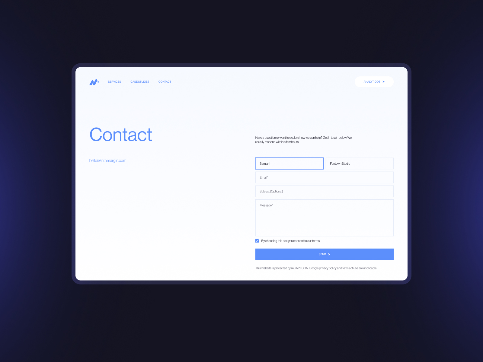 Contact Page