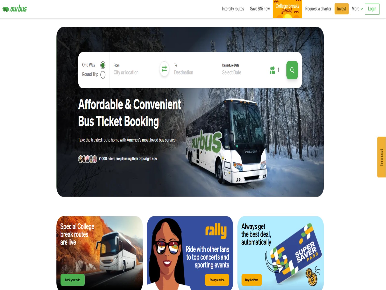 Affordable & Convenient Bus Ticket Booking