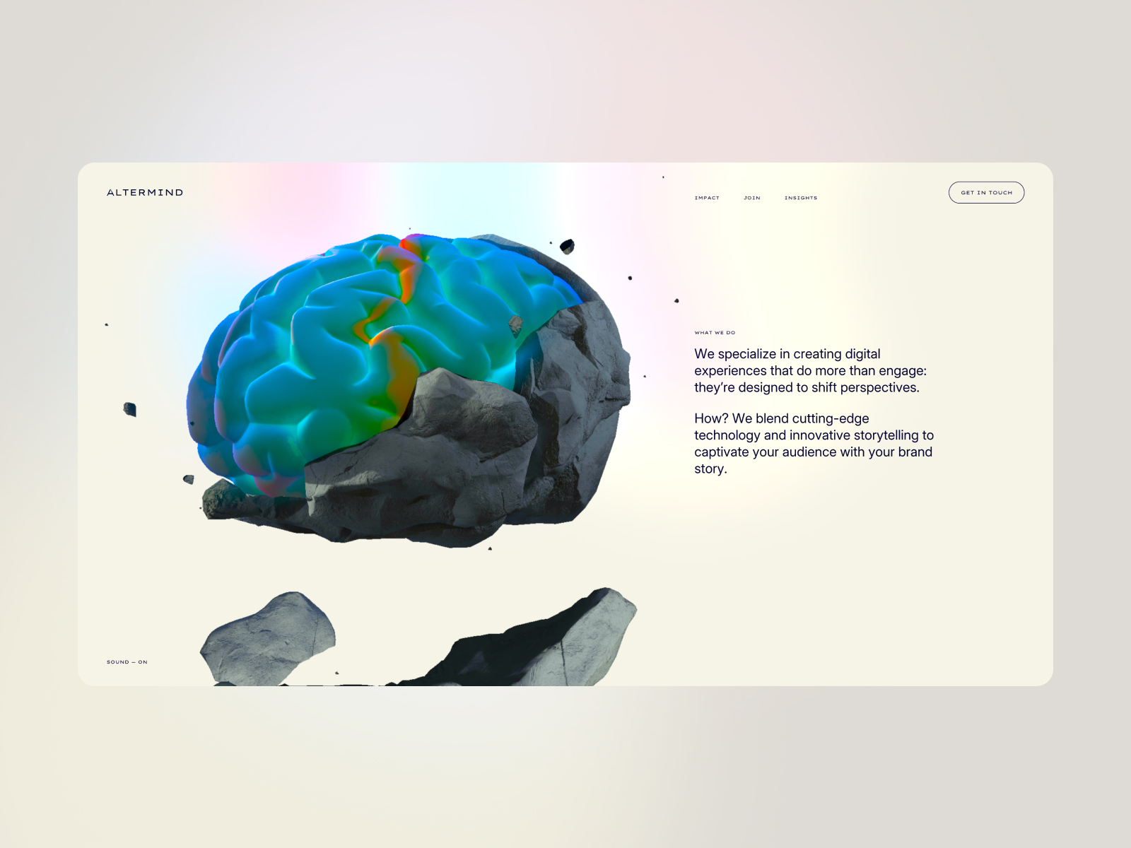 Visualisation of the brain