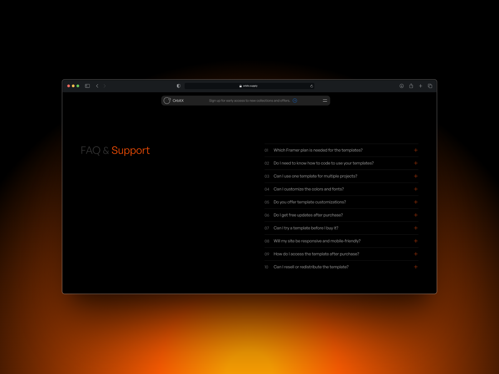 FAQ & Support