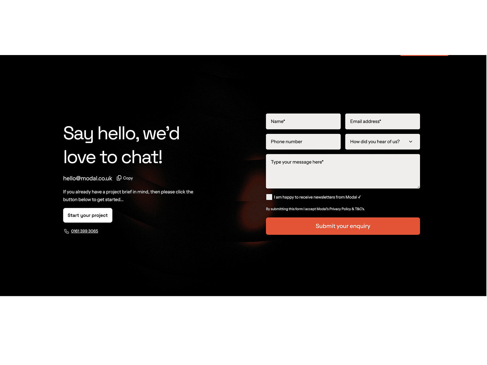 Modal Digital - Contact Us