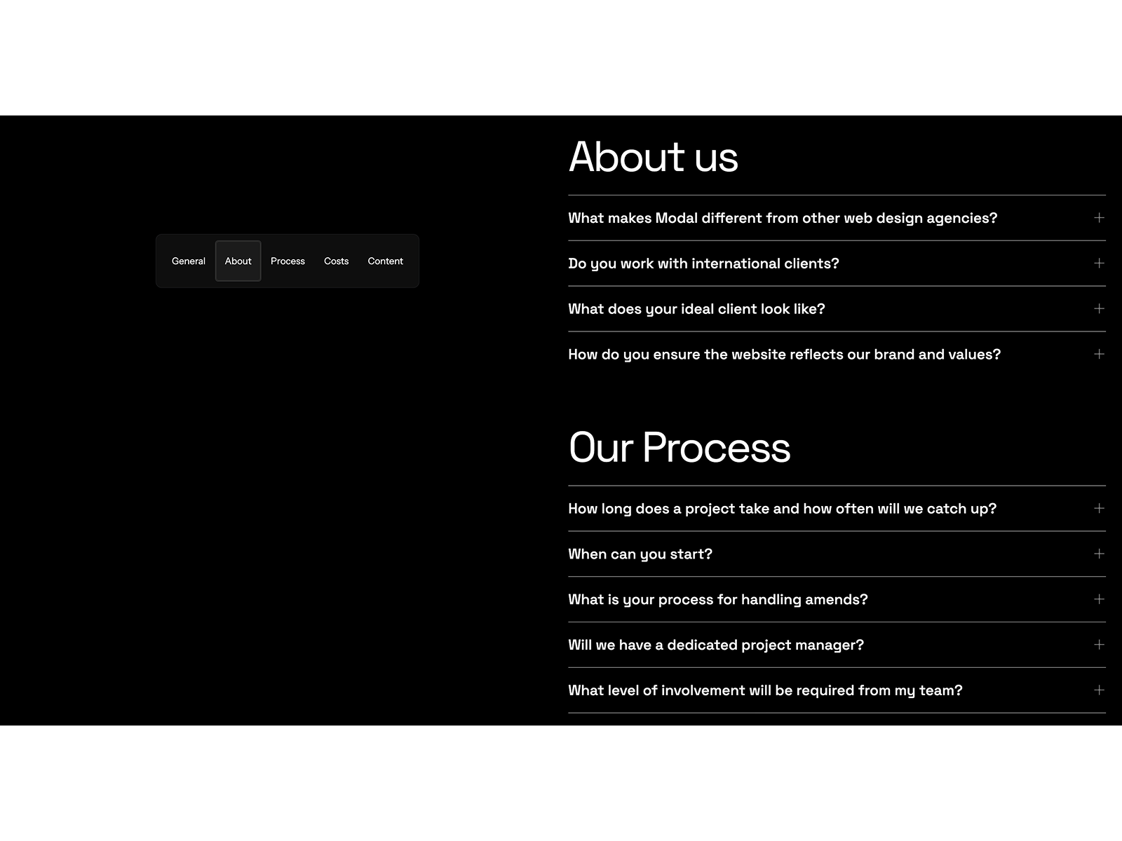 Modal Digital - FAQs