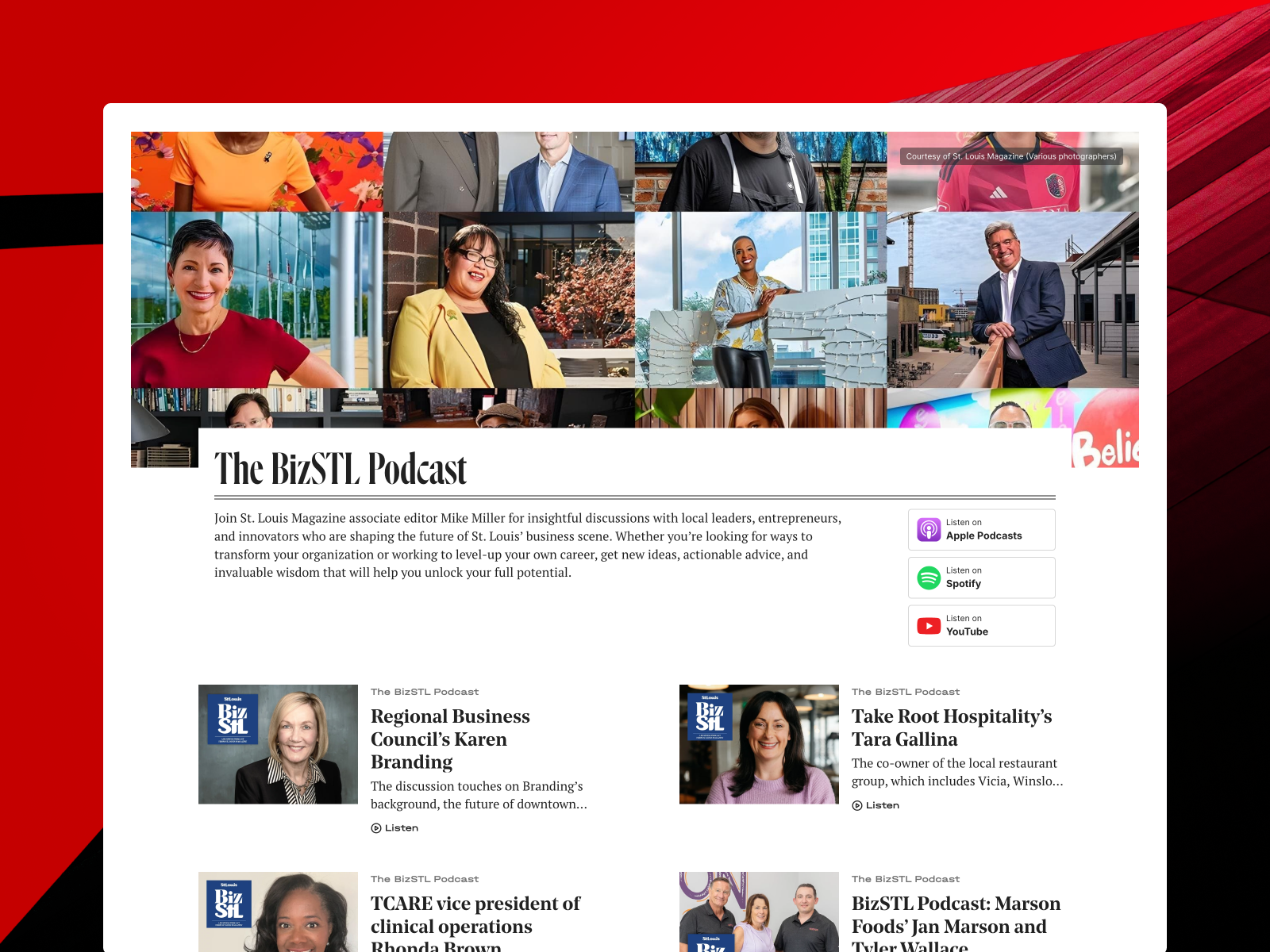 Podcast Page