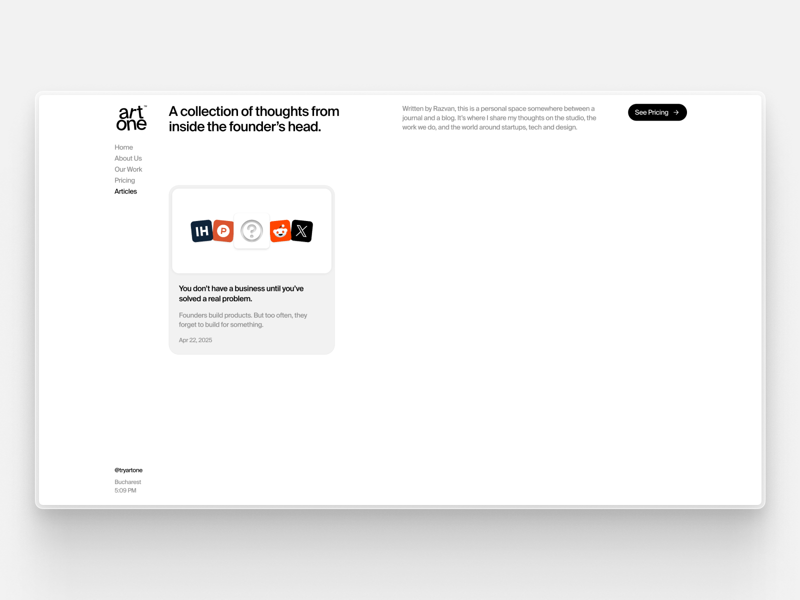 Artone Studio - Blog