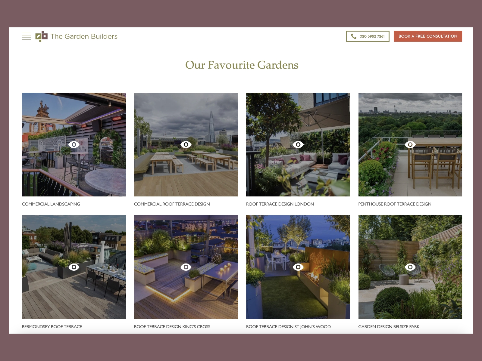 Gallery Project Pages