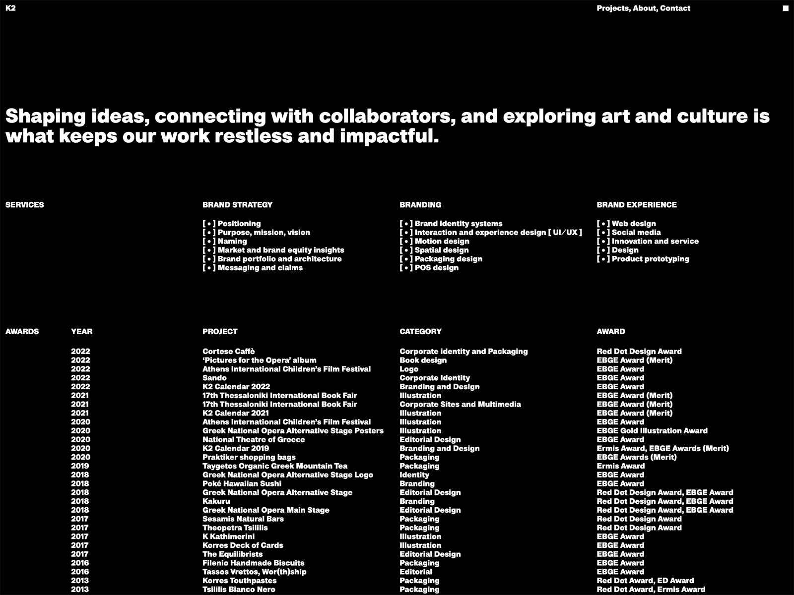 About Page Layout