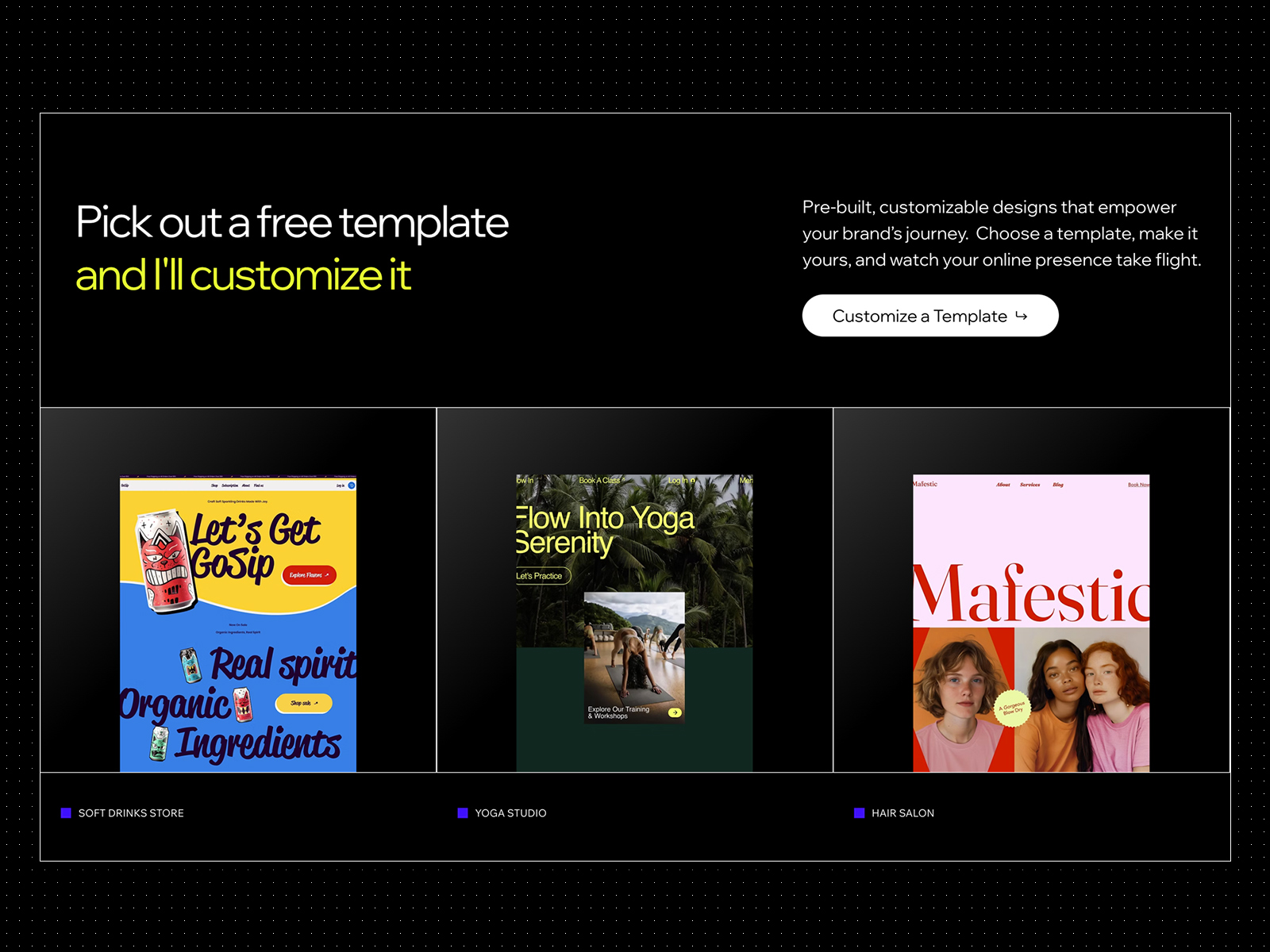 Templates Section