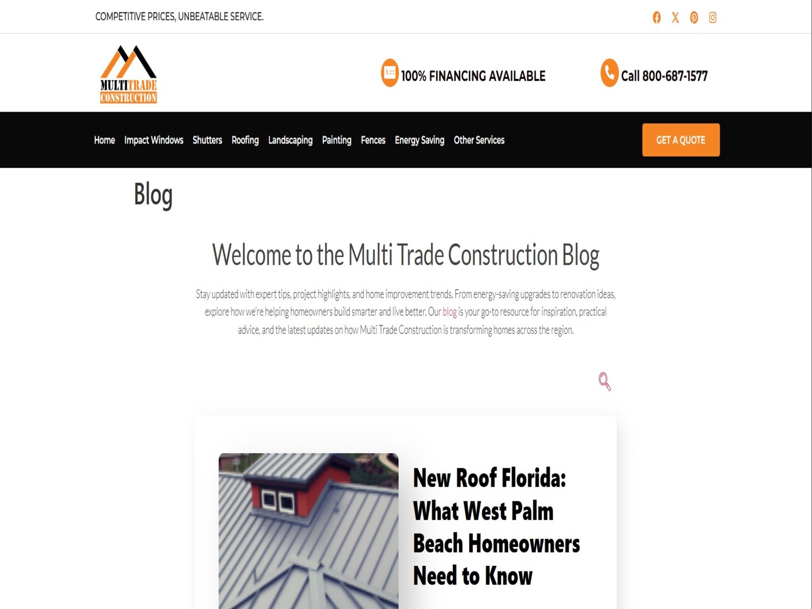 Welcome to the Multi Trade Construction Blog