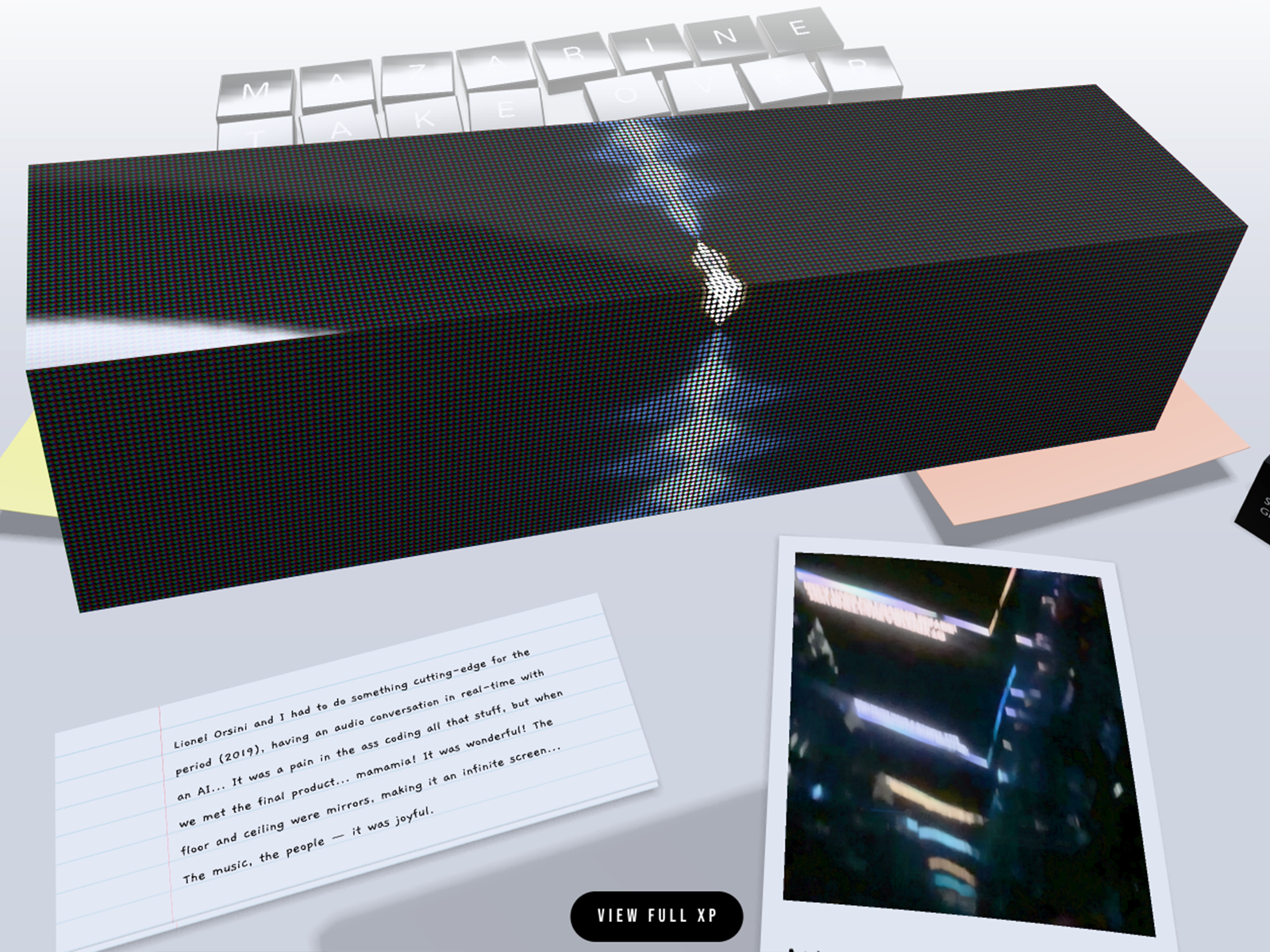 Some items are interactives, go find them!