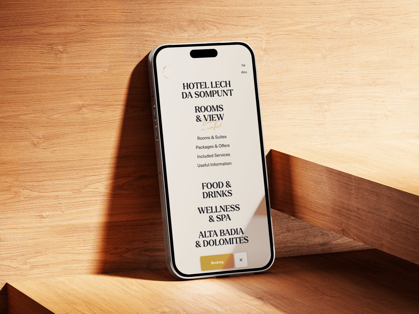 Fullscreen menu