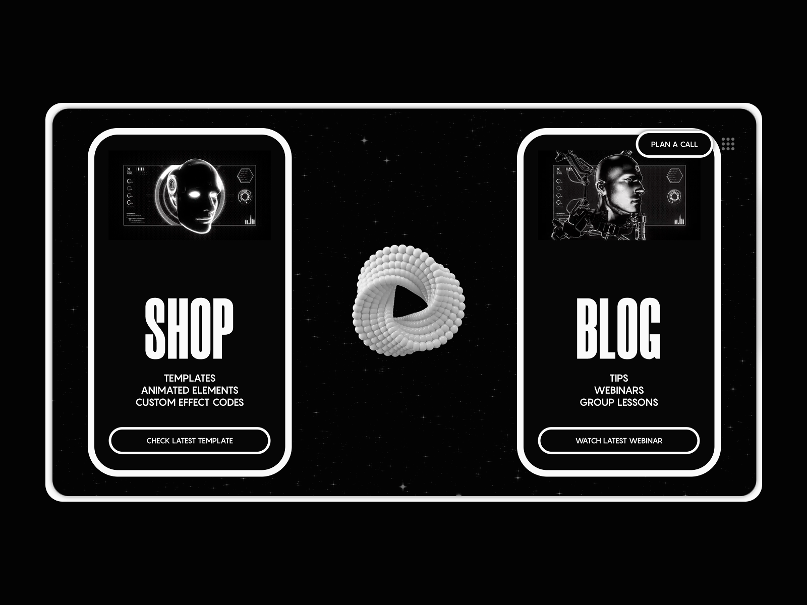 "SHOP & BLOG" - Interactive Video Elements