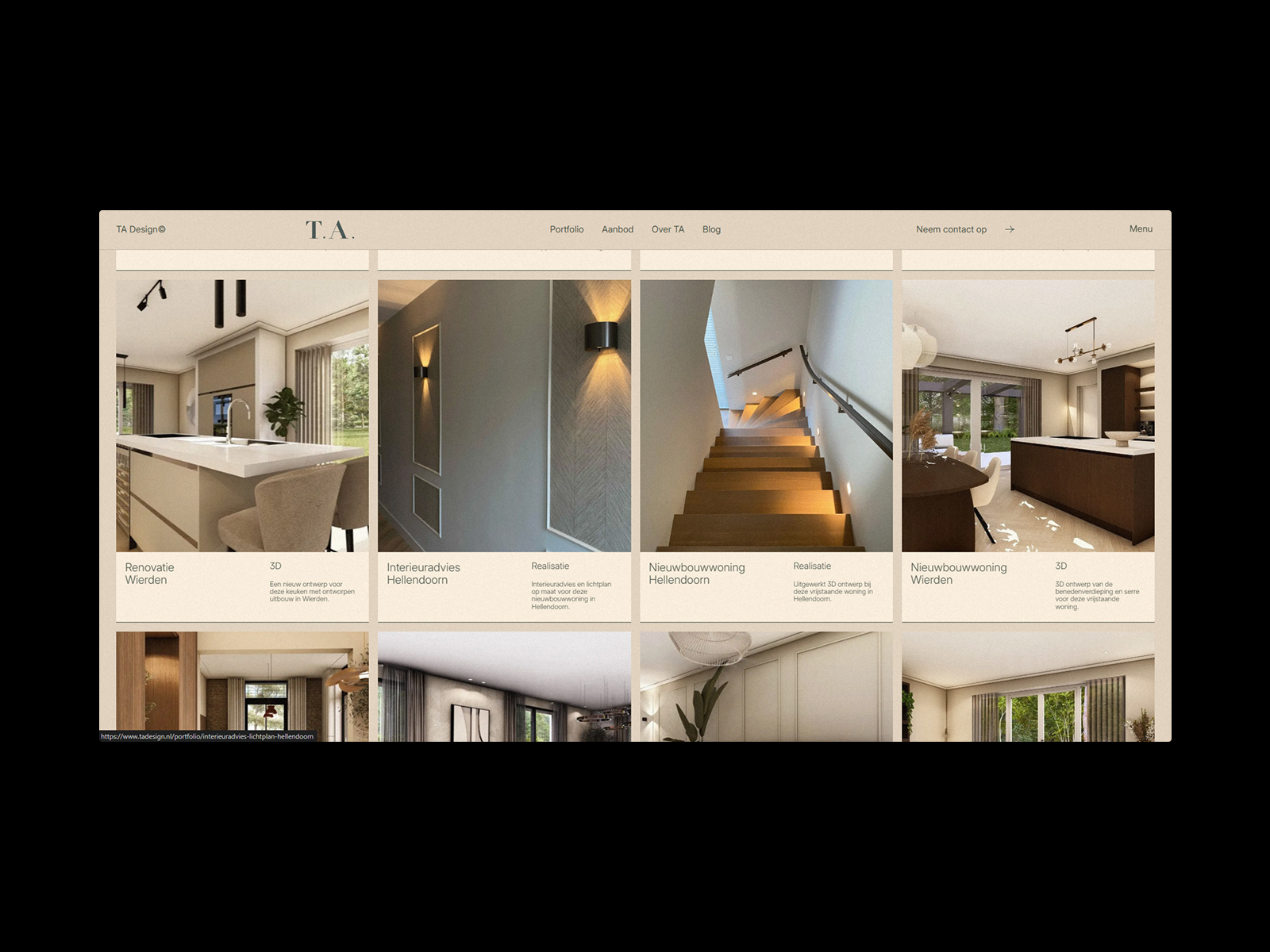 Portfolio page