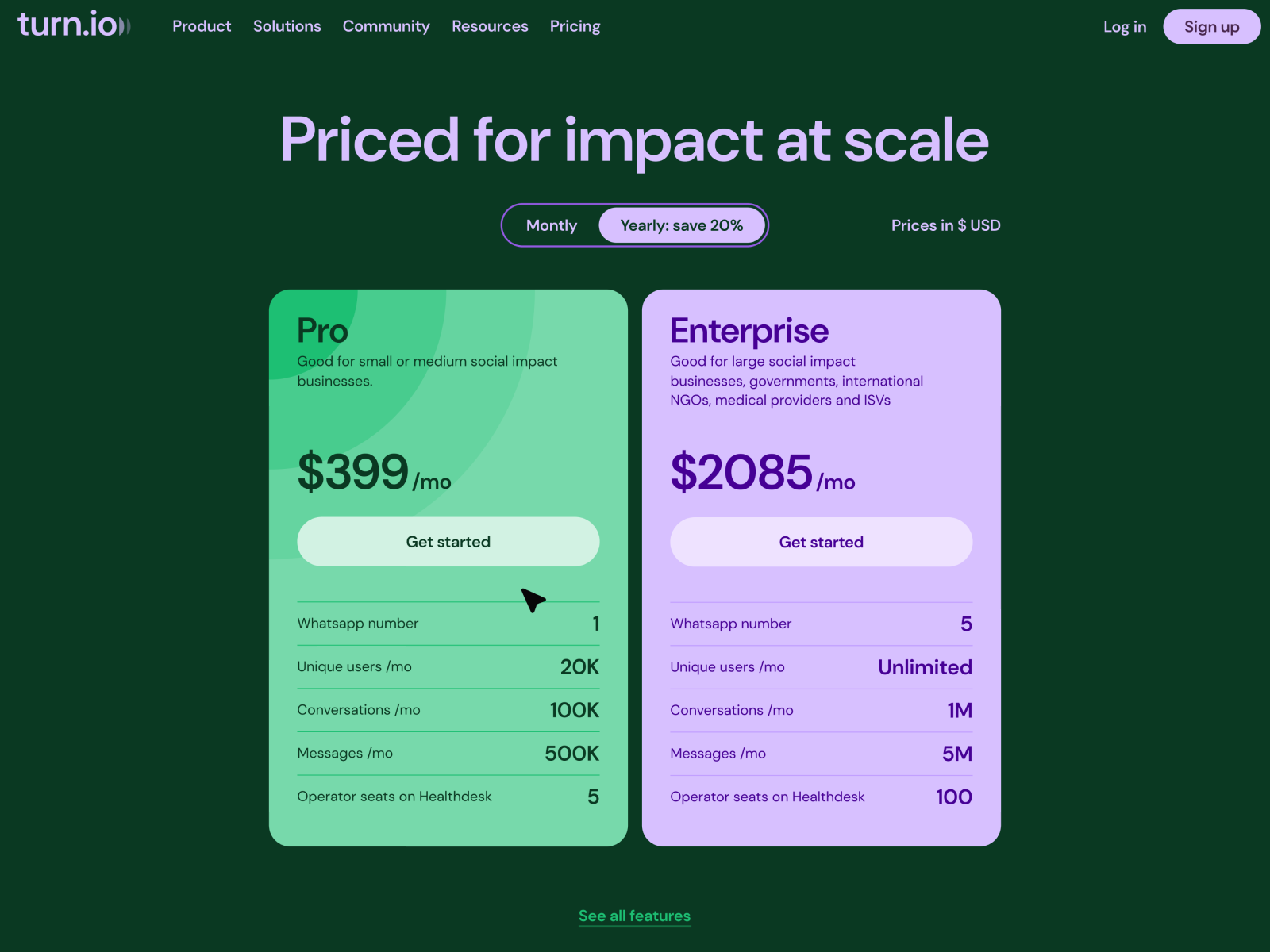 Pricing Page