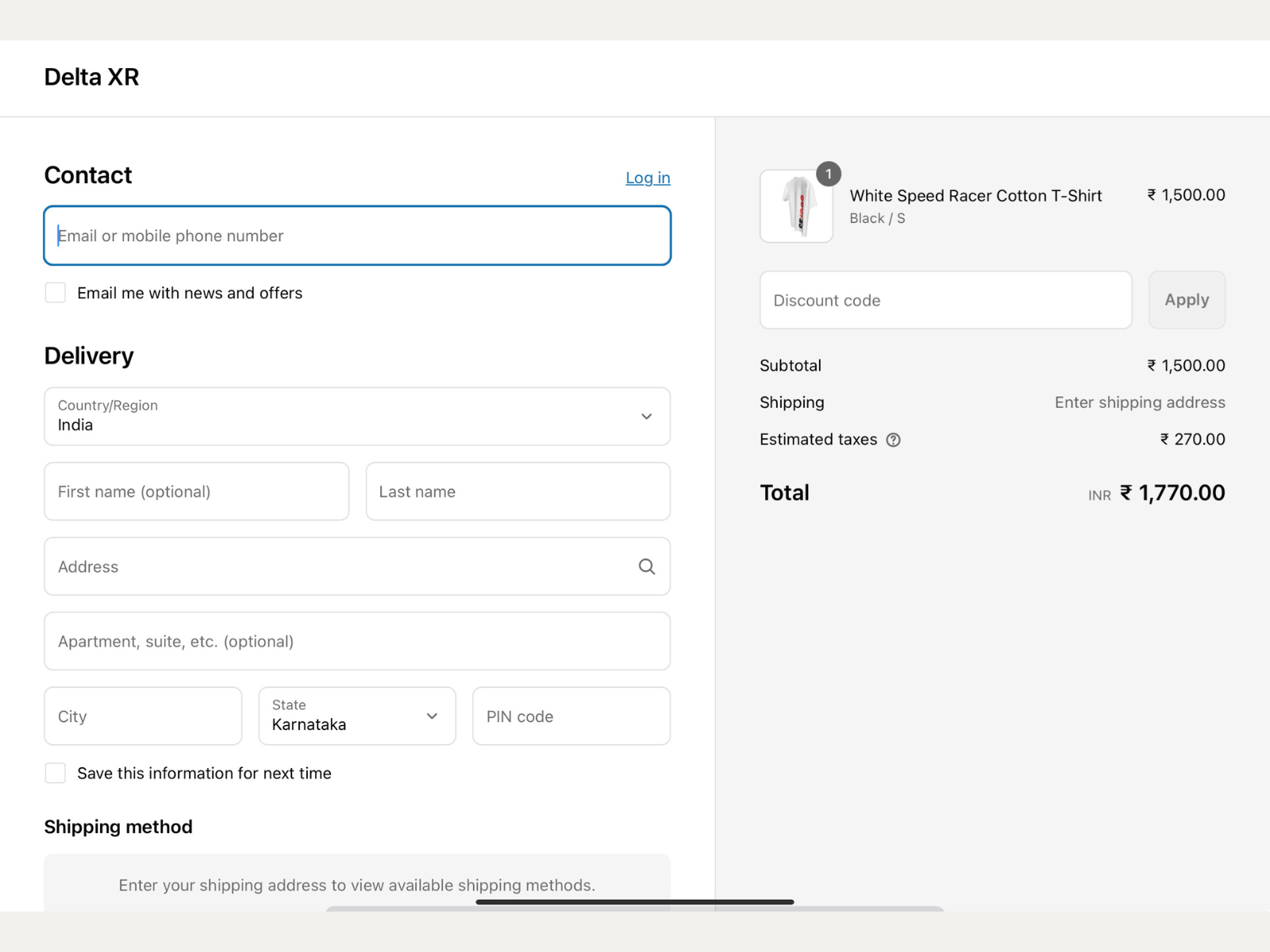 Checkout and Payment