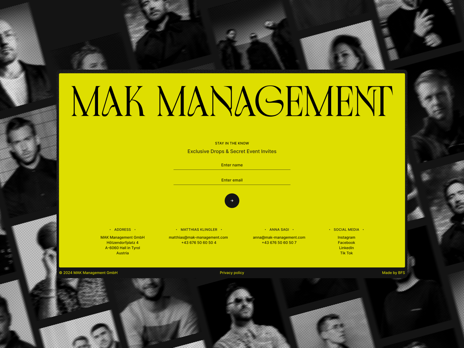 MAK Management Footer