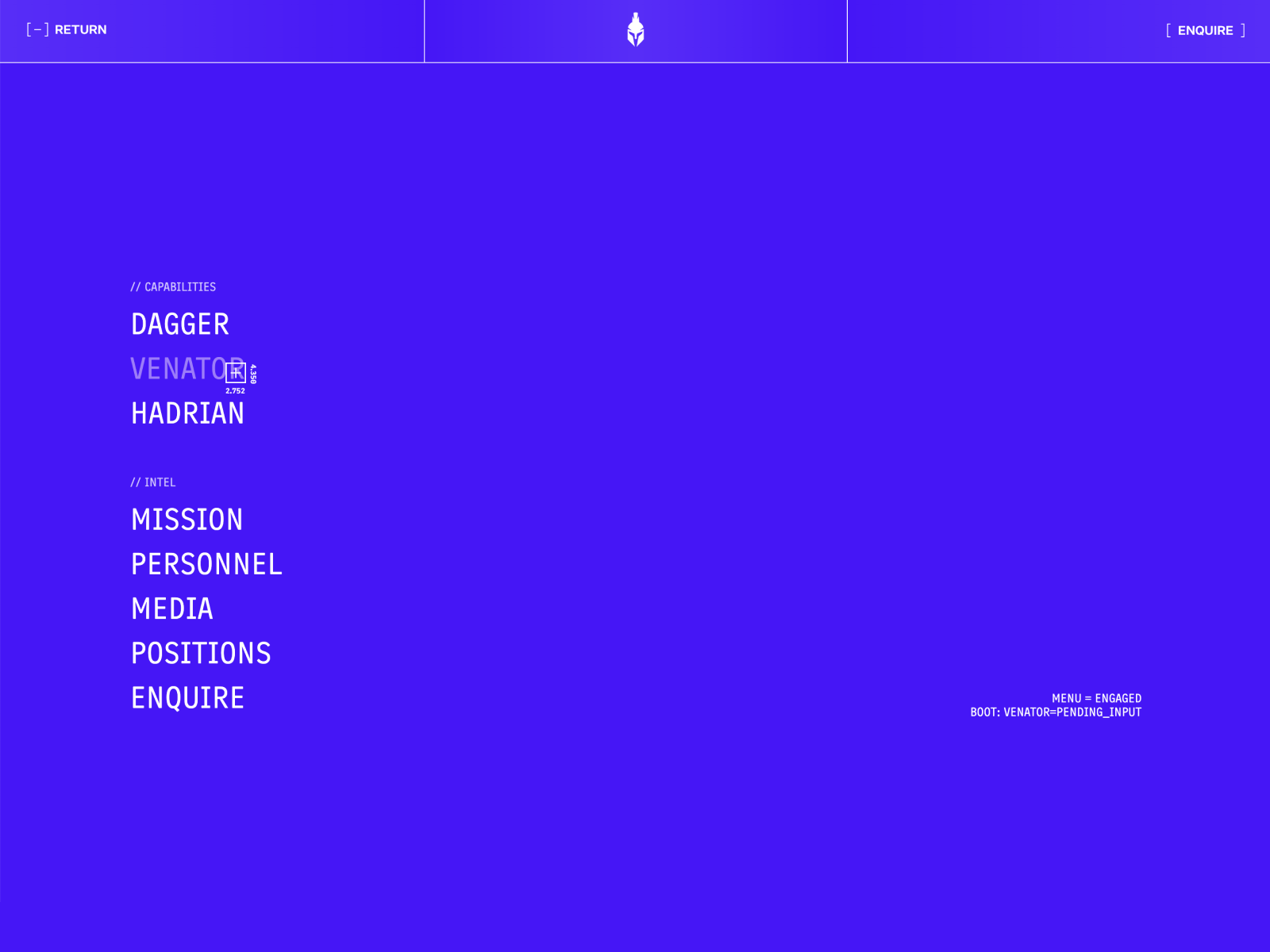 Fullscreen Menu