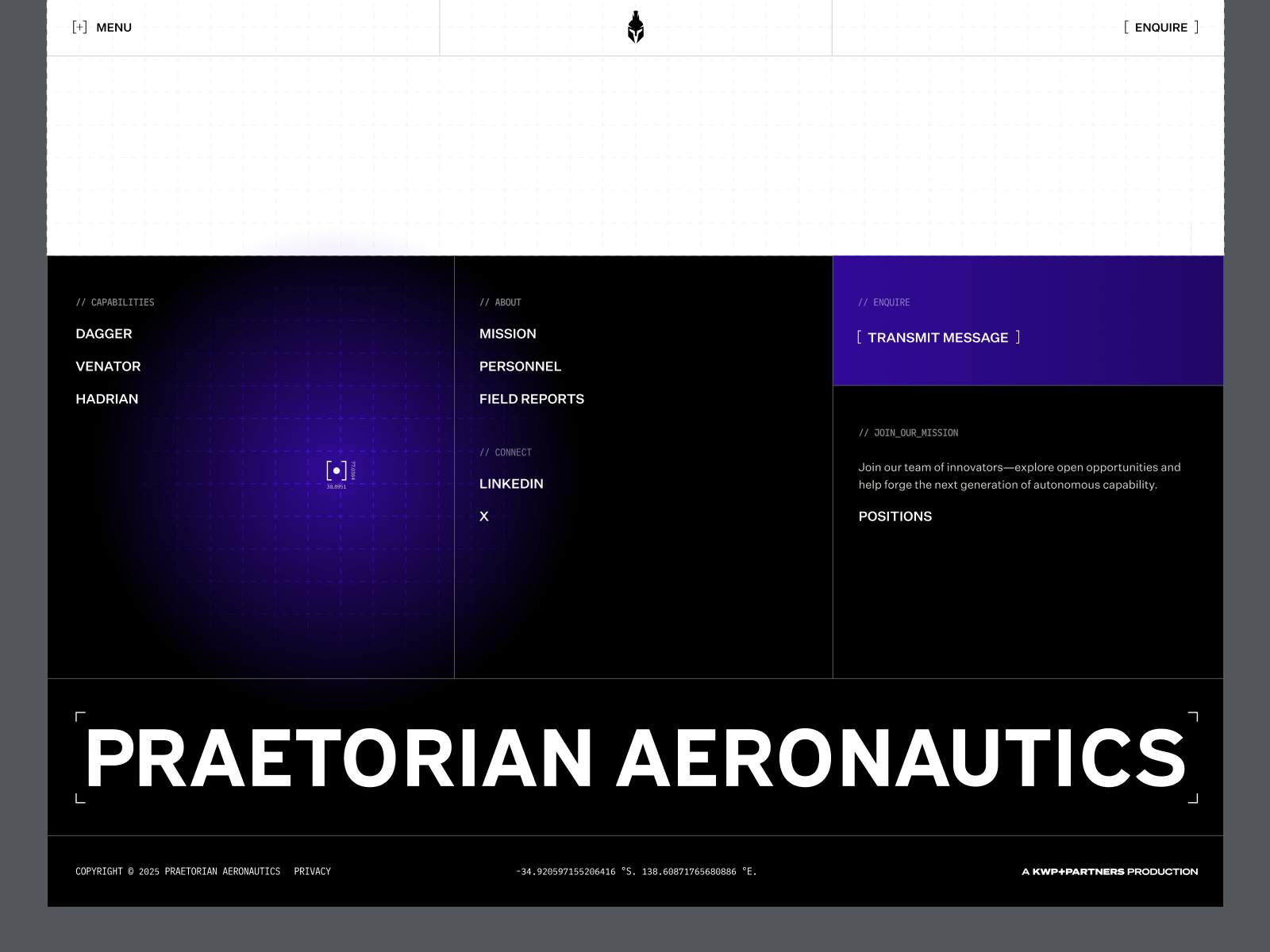 Interactive Spotlight Footer